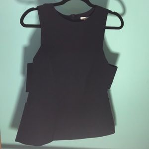 New navy blue blouse with cut side panels 💙